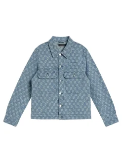 Accessories|Underwear<J.Lindeberg Cam Jacquard Denim Jacket MidBlue