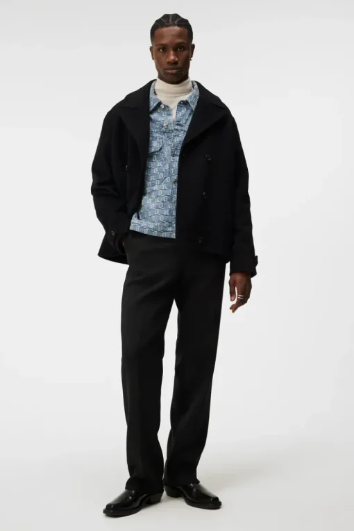 Accessories|Underwear<J.Lindeberg Cam Jacquard Denim Jacket MidBlue
