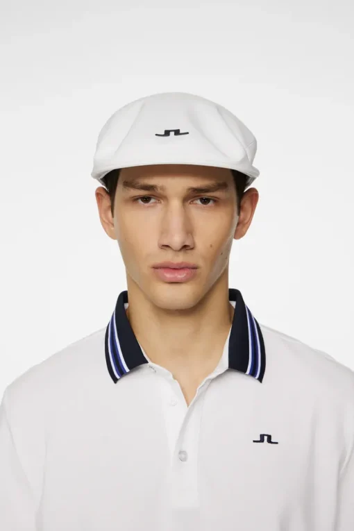 Golf|Golf Caps<J.Lindeberg Campbell Flat Cap White