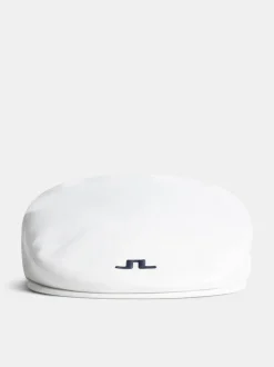 Golf|Golf Caps<J.Lindeberg Campbell Flat Cap White