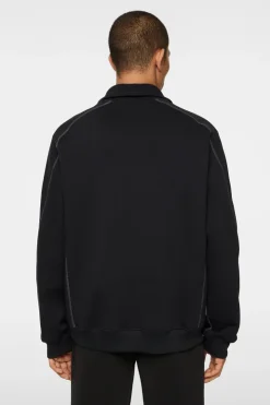 Après Ski<J.Lindeberg Canter Quarter Zip Sweat Black