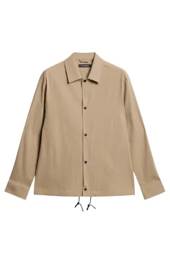 Suits & Tailoring|Blazers<J.Lindeberg Celian Seersucker Overshirt BatiqueKhaki