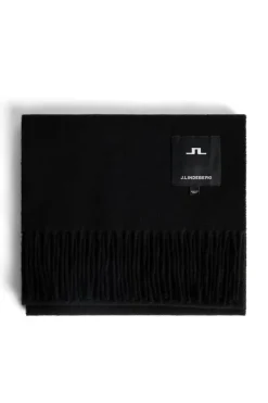 Après Ski<J.Lindeberg Champ Solid Wool Scarf Black