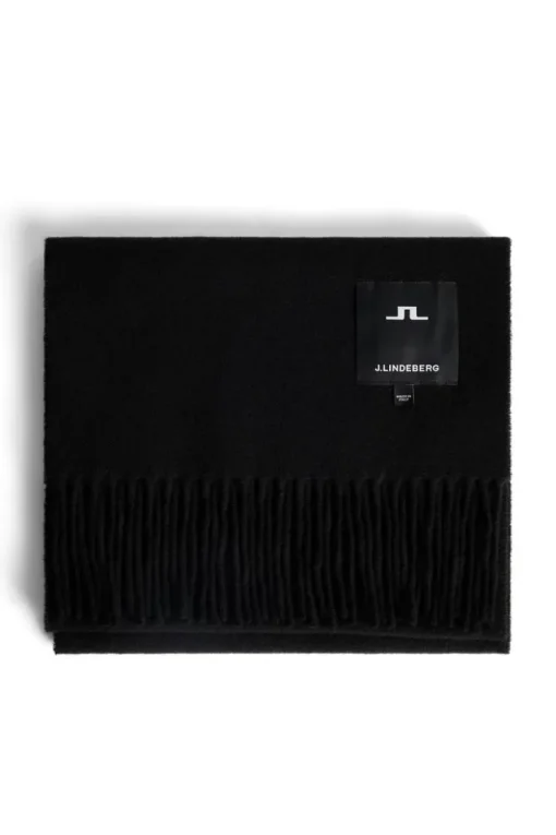 Après Ski<J.Lindeberg Champ Solid Wool Scarf Black