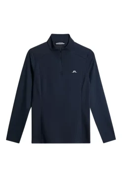 Golf|Base & Mid Layers<J.Lindeberg Cindy Quarter Zip Mid Layer JLNavy