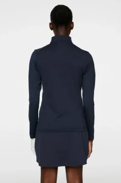 Golf|Base & Mid Layers<J.Lindeberg Cindy Quarter Zip Mid Layer JLNavy