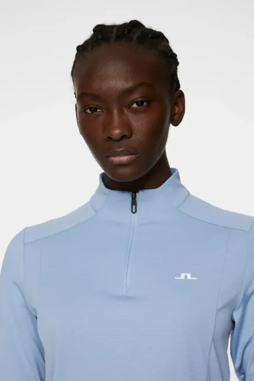 Golf|Base & Mid Layers<J.Lindeberg Cindy Quarter Zip Mid Layer RainWashed
