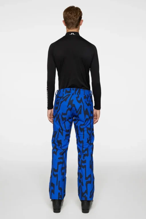 Ski|Bottoms<J.Lindeberg Clarke Pant Printed GlitchBridgeBlue