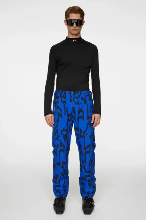 Ski|Bottoms<J.Lindeberg Clarke Pant Printed GlitchBridgeBlue