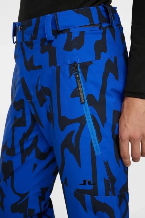 Ski|Bottoms<J.Lindeberg Clarke Pant Printed GlitchBridgeBlue