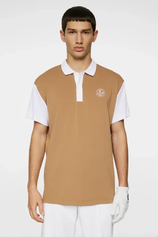 Golf|Polo Shirts<J.Lindeberg Club House Loose Fit Polo TigersEye