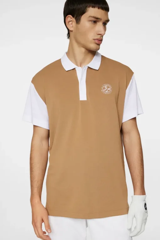 Golf|Polo Shirts<J.Lindeberg Club House Loose Fit Polo TigersEye