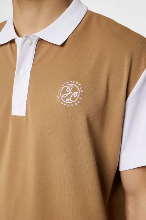 Golf|Polo Shirts<J.Lindeberg Club House Loose Fit Polo TigersEye