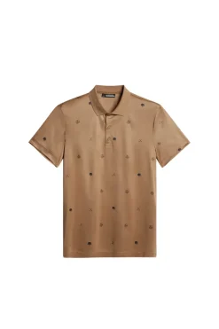 Golf|Polo Shirts<J.Lindeberg Club House Motif Polo GolfMicroTigersEyeS