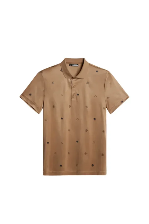 Golf|Polo Shirts<J.Lindeberg Club House Motif Polo GolfMicroTigersEyeS