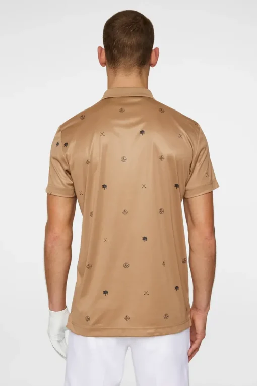 Golf|Polo Shirts<J.Lindeberg Club House Motif Polo GolfMicroTigersEyeS