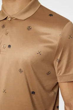 Golf|Polo Shirts<J.Lindeberg Club House Motif Polo GolfMicroTigersEyeS