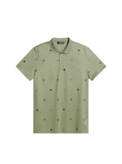 Golf|Polo Shirts<J.Lindeberg Club House Motif Polo GolfMicroOliveS
