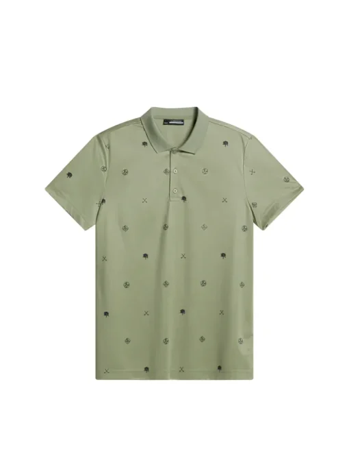 Golf|Polo Shirts<J.Lindeberg Club House Motif Polo GolfMicroOliveS