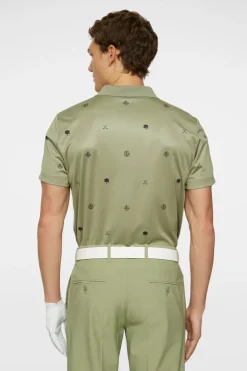Golf|Polo Shirts<J.Lindeberg Club House Motif Polo GolfMicroOliveS