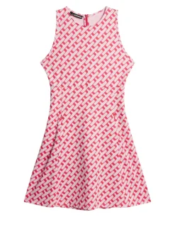Golf|Dresses<J.Lindeberg Cora Print Dress TourGeoPinkM