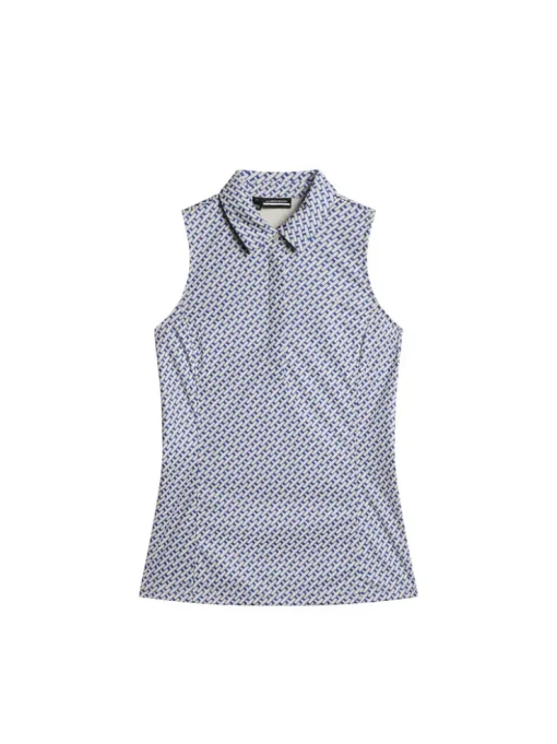Golf|Tanks<J.Lindeberg Dena Print Sleeveless Top TourGeoMoonbeamS