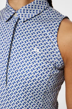 Golf|Tanks<J.Lindeberg Dena Print Sleeveless Top TourGeoMoonbeamS