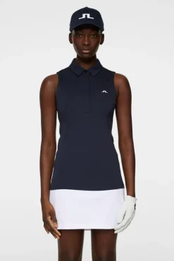 Golf|Tanks<J.Lindeberg Dena Sleeveless Top JLNavy