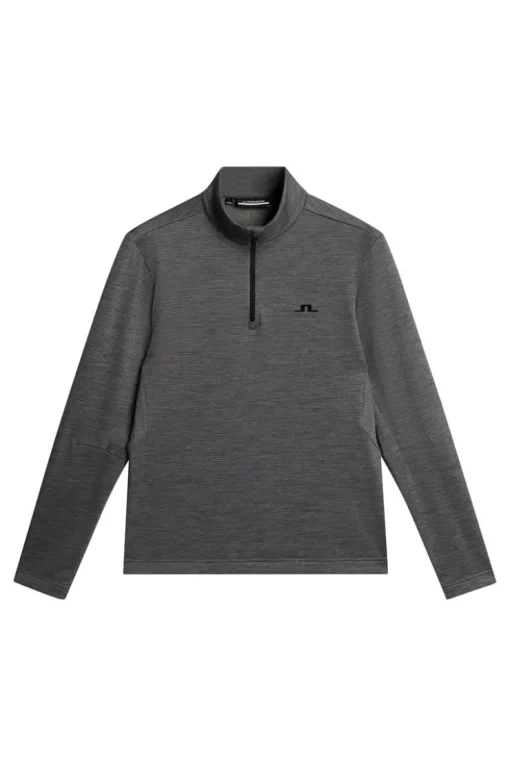 Golf|Ski<J.Lindeberg Destry Zip Mid Layer DarkGreyMelange