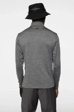 Golf|Ski<J.Lindeberg Destry Zip Mid Layer DarkGreyMelange