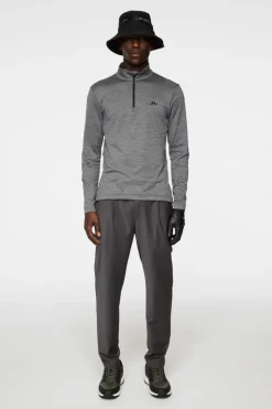 Golf|Ski<J.Lindeberg Destry Zip Mid Layer DarkGreyMelange