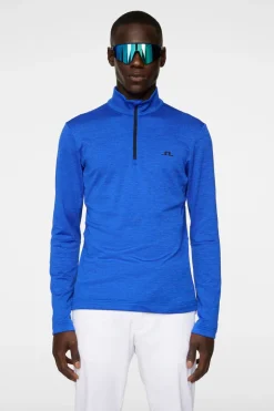 Golf|Ski<J.Lindeberg Destry Zip Mid Layer ClubBlueMelange