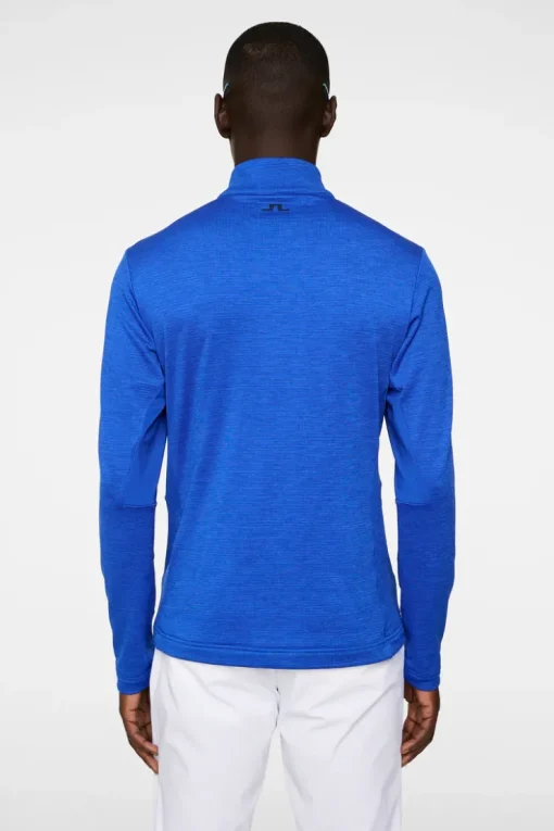 Golf|Ski<J.Lindeberg Destry Zip Mid Layer ClubBlueMelange