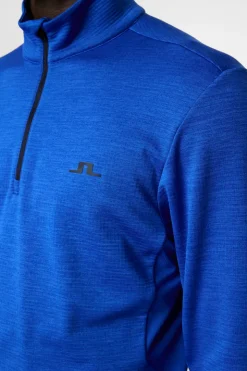 Golf|Ski<J.Lindeberg Destry Zip Mid Layer ClubBlueMelange