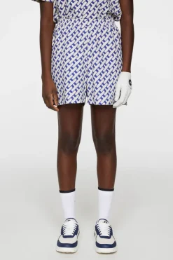 Golf|Bottoms<J.Lindeberg Diana Printed Shorts TourGeoMoonbeamM