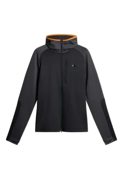 Ski|Base & Mid Layers<J.Lindeberg Elevation Full Zip Hood Black