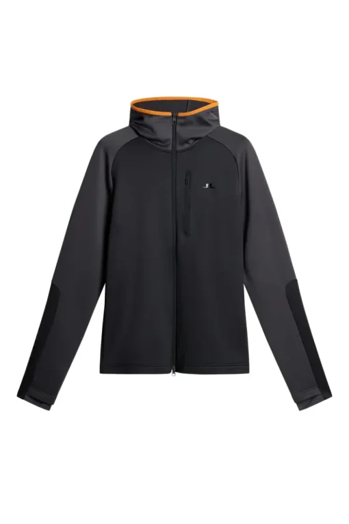 Ski|Base & Mid Layers<J.Lindeberg Elevation Full Zip Hood Black