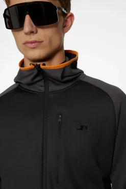 Ski|Base & Mid Layers<J.Lindeberg Elevation Full Zip Hood Black