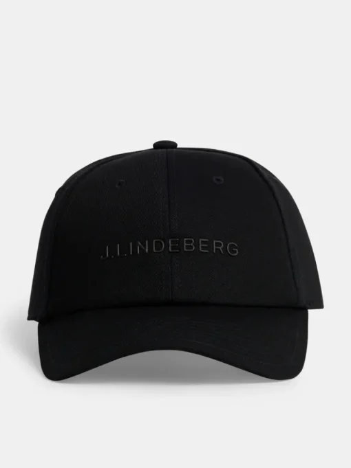 Caps|Accessories<J.Lindeberg Elijah Cotton logo Cap Black