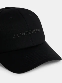 Caps|Accessories<J.Lindeberg Elijah Cotton logo Cap Black