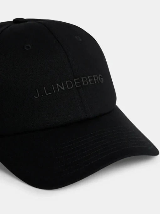 Caps|Accessories<J.Lindeberg Elijah Cotton logo Cap Black