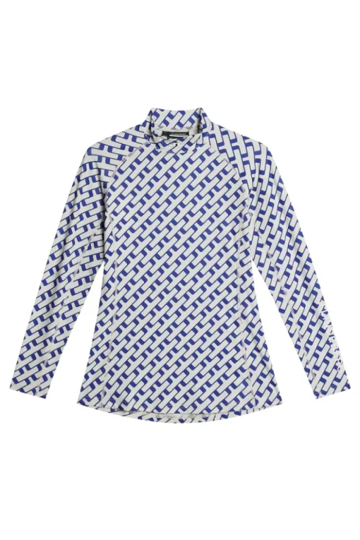 Golf|Base & Mid Layers<J.Lindeberg Ella Print Compression Top TourGeoMoonbeamM