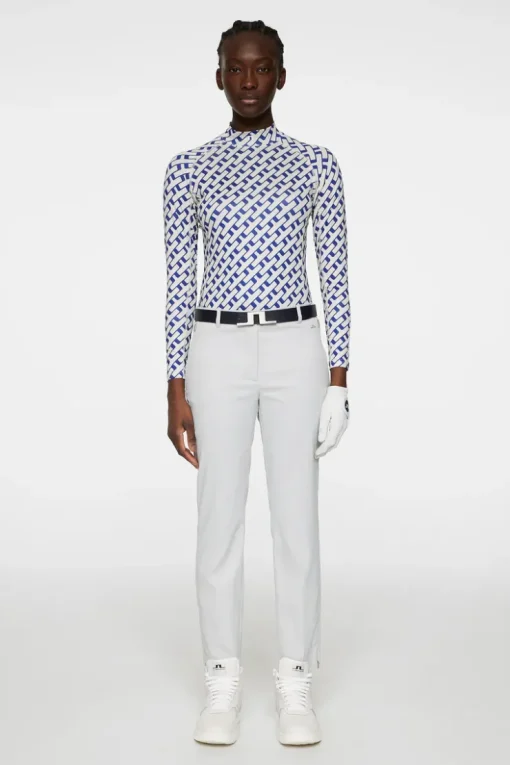 Golf|Base & Mid Layers<J.Lindeberg Ella Print Compression Top TourGeoMoonbeamM