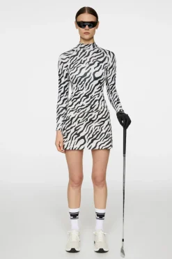 Golf|Base & Mid Layers<J.Lindeberg Ella Print Compression Top TourTigerMoonbeamM