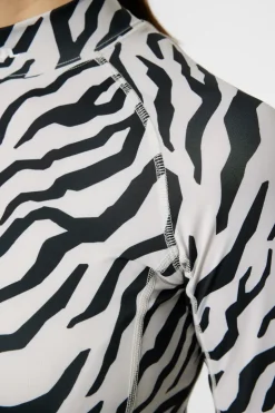 Golf|Base & Mid Layers<J.Lindeberg Ella Print Compression Top TourTigerMoonbeamM