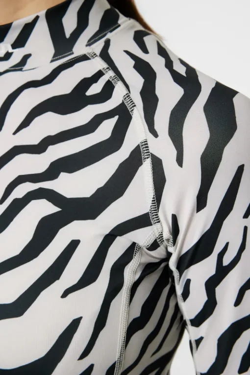 Golf|Base & Mid Layers<J.Lindeberg Ella Print Compression Top TourTigerMoonbeamM