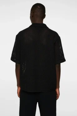 Tops|Shirts<J.Lindeberg Ellis Crochet Shirt Black