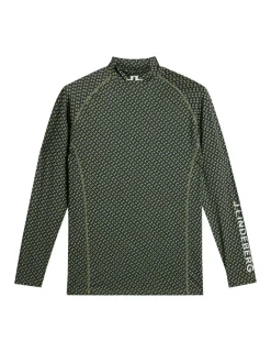 Golf|Tops<J.Lindeberg Ello Compression Print TourGeoOliveS