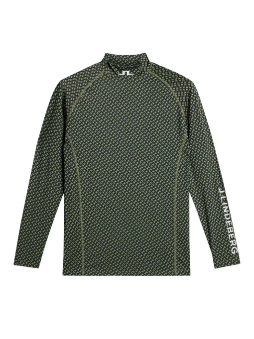 Golf|Tops<J.Lindeberg Ello Compression Print TourGeoOliveS