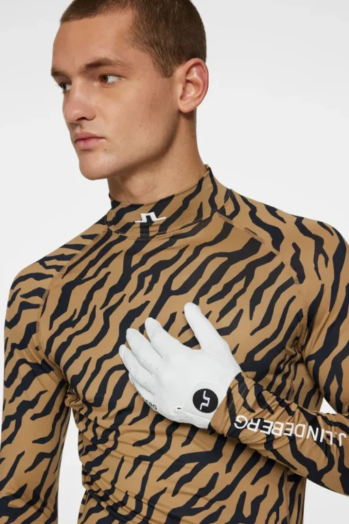 Golf|Tops<J.Lindeberg Ello Compression Print TourTigerBrownM